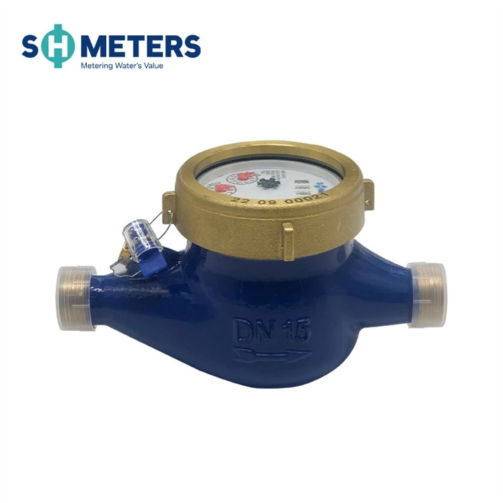 40mm Impulse Output Brass Dry Dial Mulitjet Water Meter