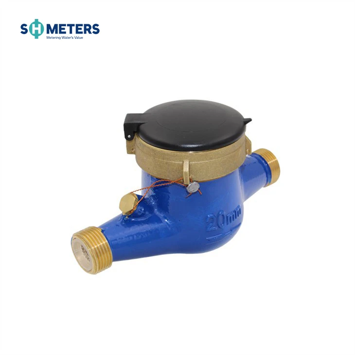 40mm Keluaran Impuls Meter Air Mulitjet Dail Kering Loyang
