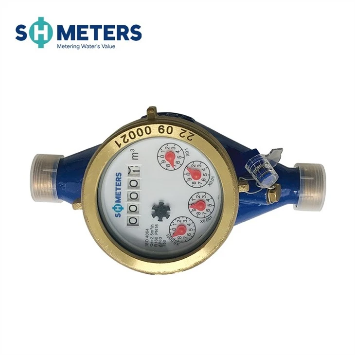 Brass Multi Jet Water Meter Household Water Meter DN15-DN50 Brass Multi Jet Water Meter Household Water Meter DN15-DN50