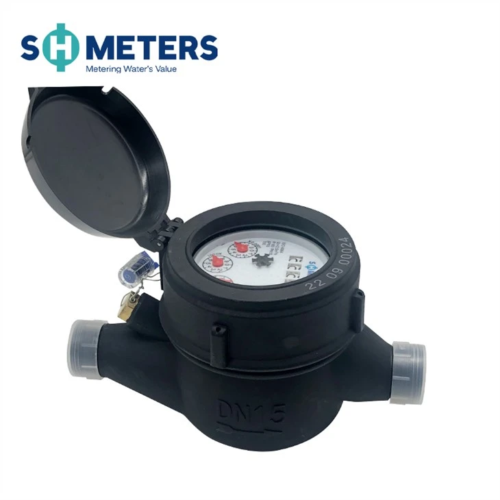 Meter Air Plastik Nadi Tekanan Tinggi DN15~DN50 Untuk Rumah