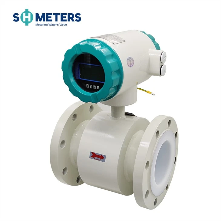 DN50 Electromagnetic Flow Meter Mini Seawater Tap Water Liquid Control Intelligent Magnetic Electromagnetic Flowmeter