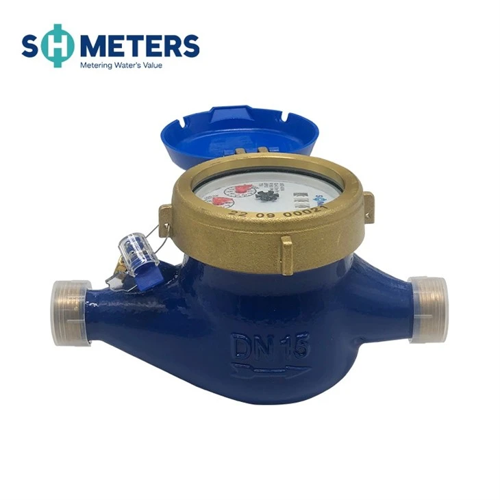 Multi Jet Water Meter R160 Brass Body With Output Pulse